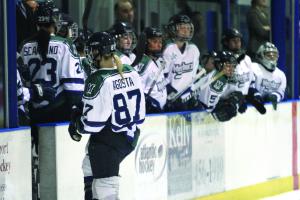 Senior Meghan Agosta is adjusting to being back with the  Mercyhurst women’s hockey team.